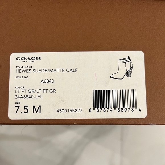 Cute Coach boots, light grey - Picture 6 of 8